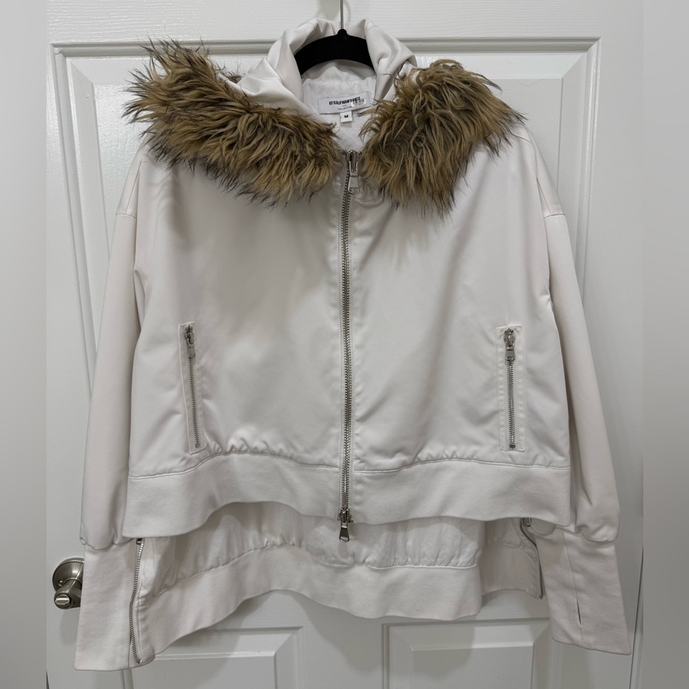 KF/KaufmanFranco X RTR Cropped Faux Fur Collar Jacket Women’s M